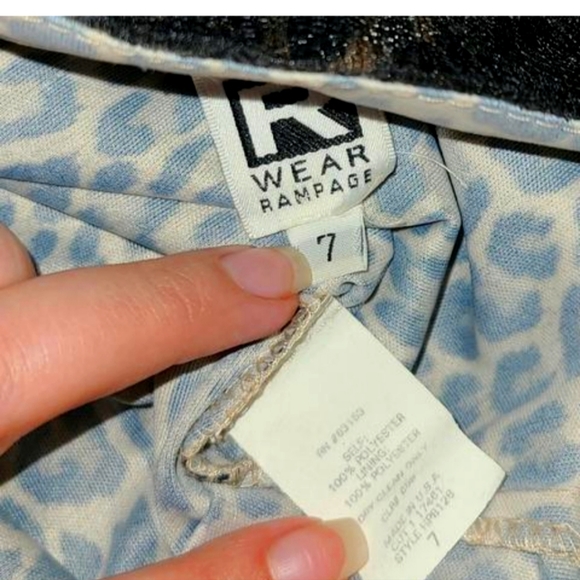 90's Rampage Lace Over Animal Print Dress - Picture 2 of 5